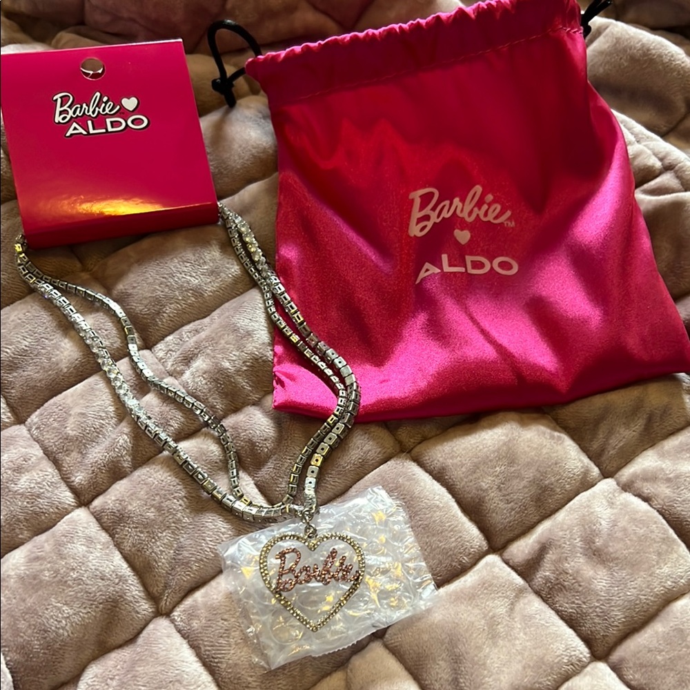 Barbie x Aldo Silver Necklace with Heart Pendant